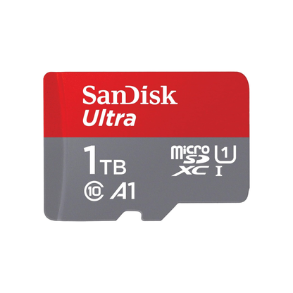 SanDisk Ultra microSDXC card + SD adapter, Memory card Full HD, up to 150 MB/s, For smartphones and Tablets, with A1 App Performance, UHS-I, Class 10, U1