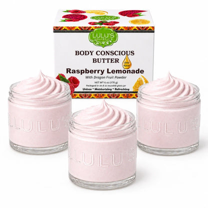 Raspberry Lemonade Whipped Body Butter – Nourishing, Skin-Softening Care